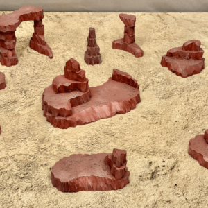 Rocky Outcrops - Red Dust Style - Set of 10