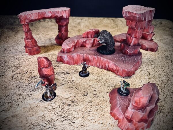 Rocky Outcrops - Red Dust Style - Set of 5 - Image 2
