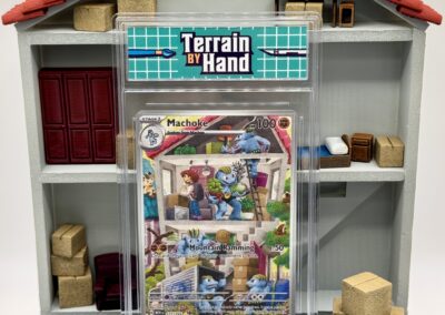 trading card display diorama