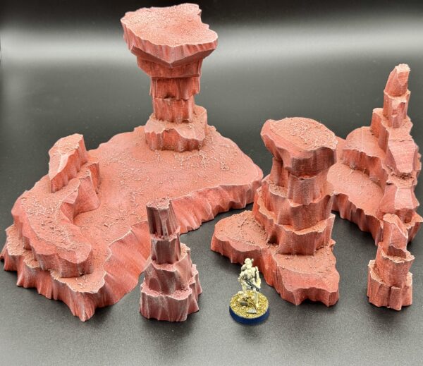 Rocky Outcrops - Red Dust - Set of 5