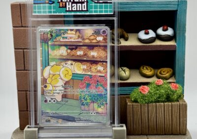 trading card display diorama