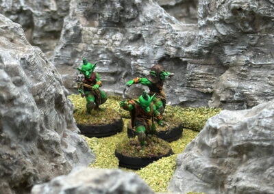 handcrafted tabletop terrain rocks