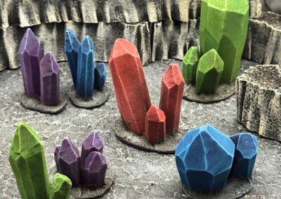 handcrafted tabletop terrain crystals