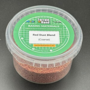 handcrafted basing material red dust blend coarse
