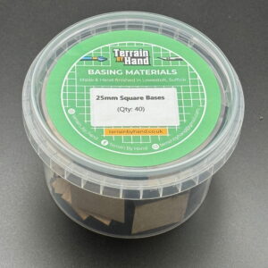 25mm square MDF base