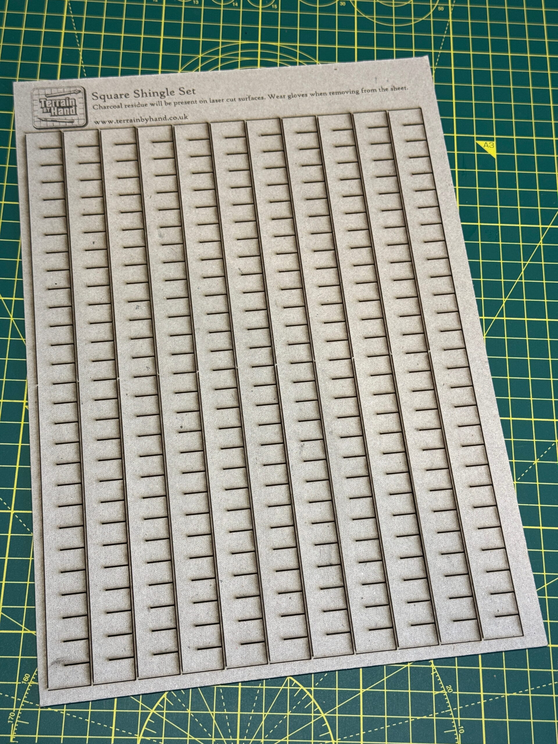 Square Roof Shingles Laser Cut