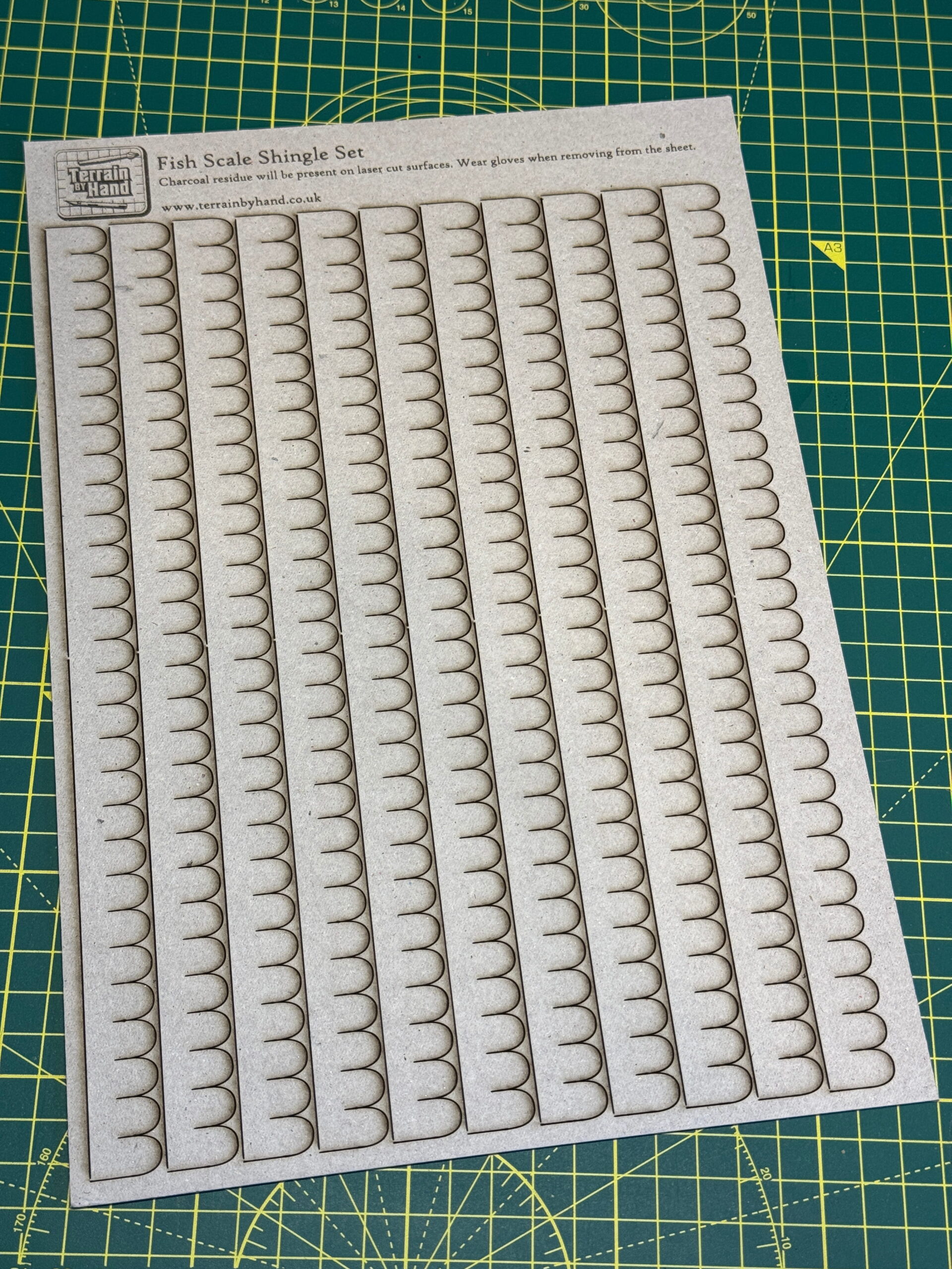 Fish Scale Shingles Laser Cut