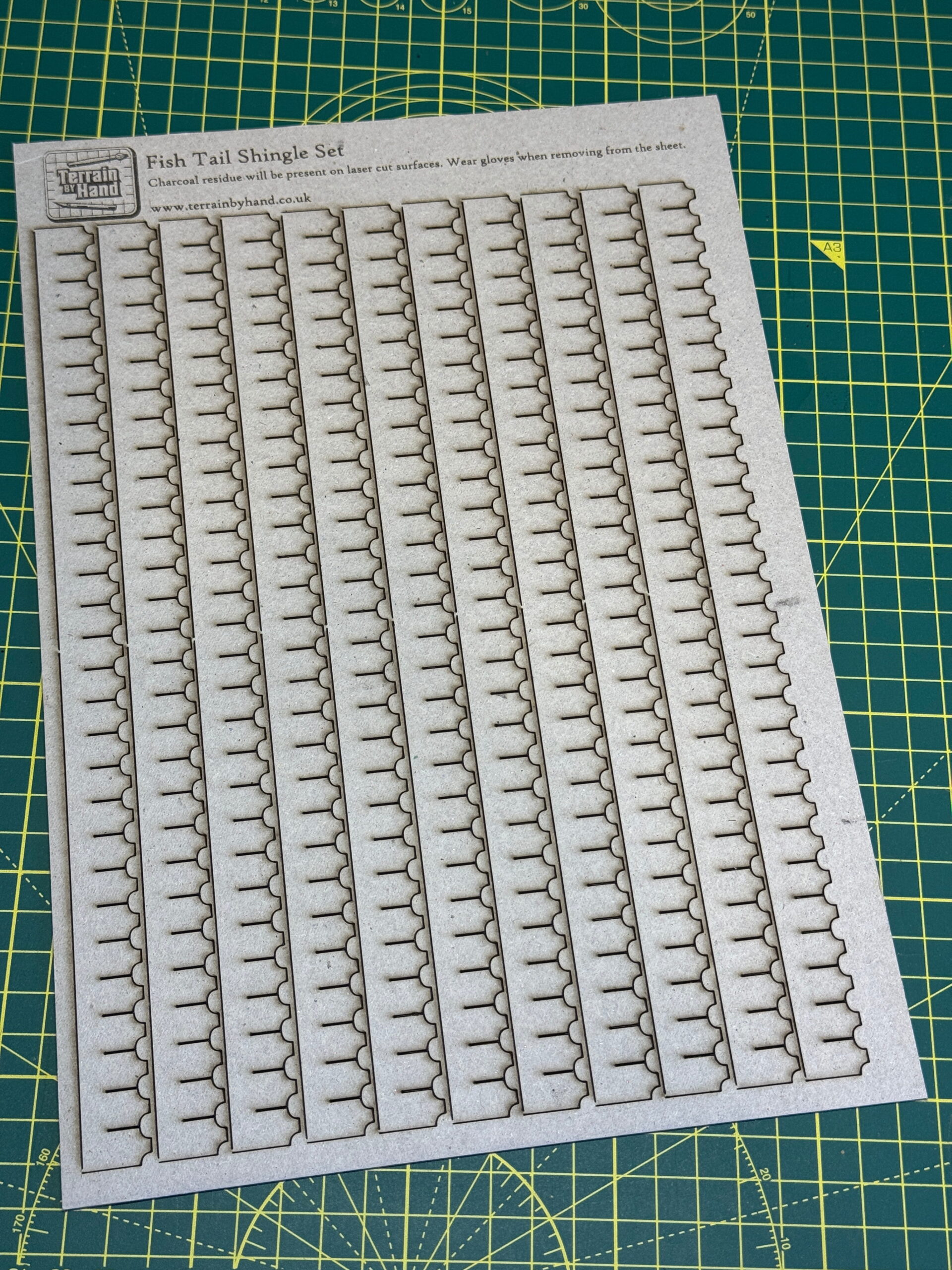 Fish Tail Roof Shingles Laser Cut