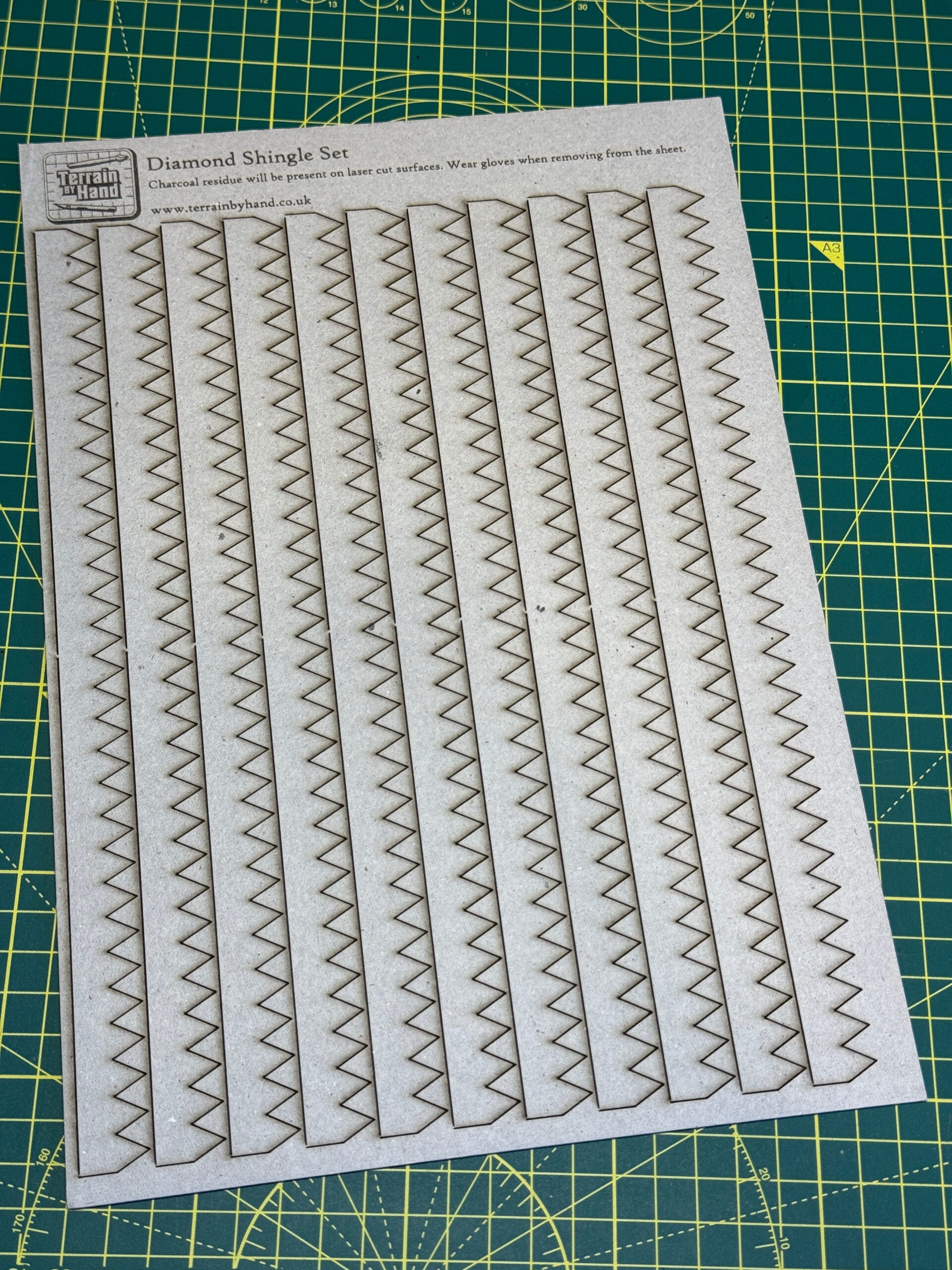 Diamond Roof Shingles Laser Cut