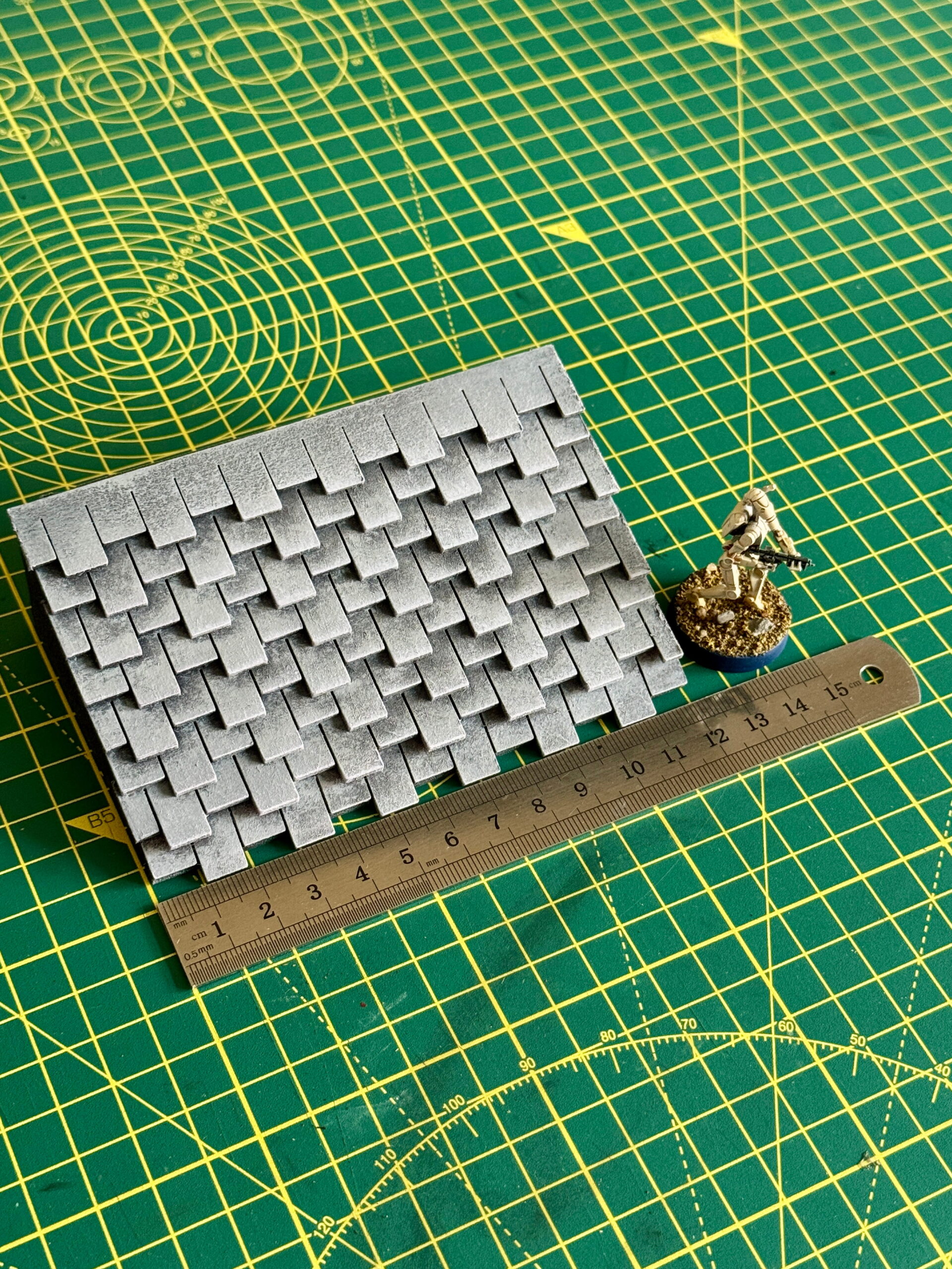 Staggered Roof Shingles Laser Cut