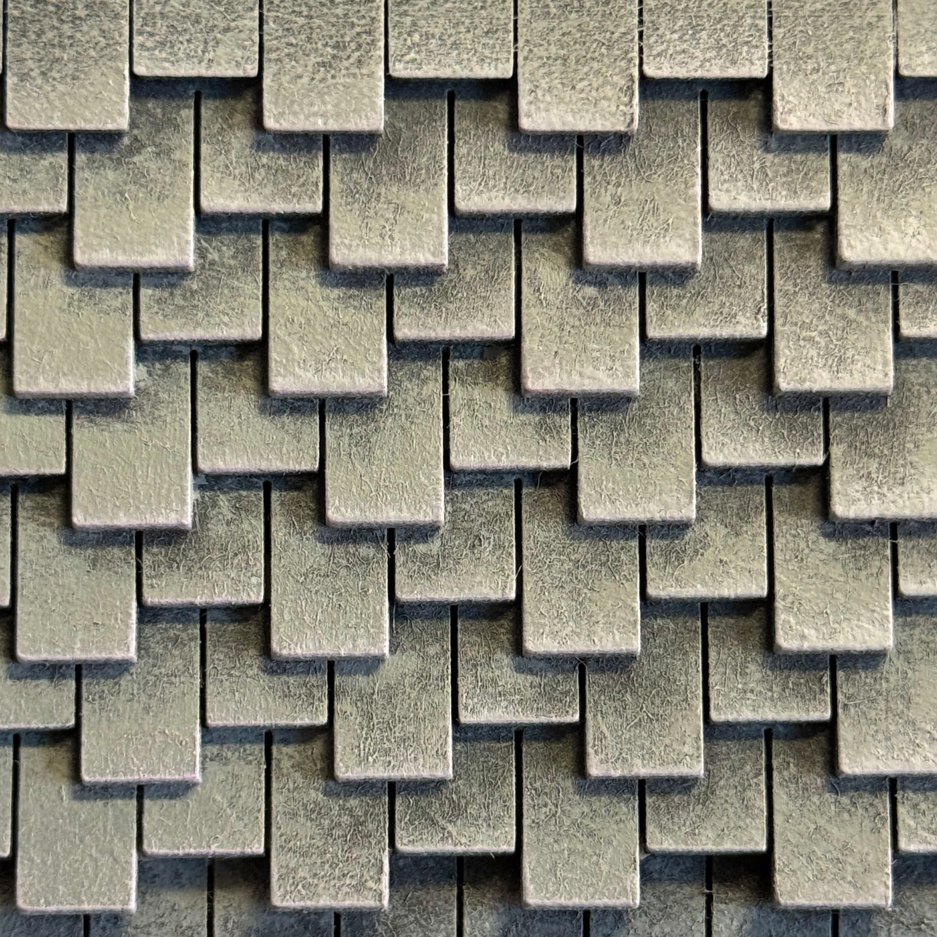 Staggered Roof Shingles Laser Cut