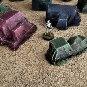 tarp covered scatter terrain handcrafted